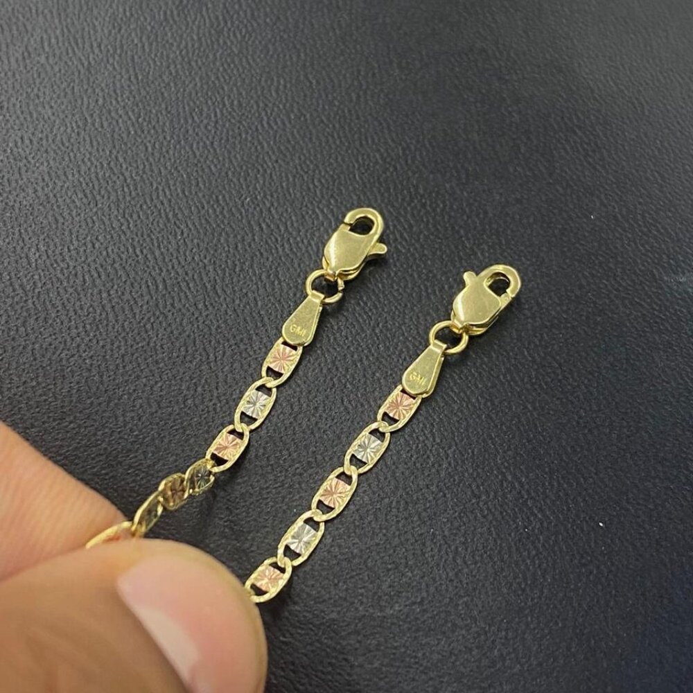 Baby ID Bracelet 5.5 10K Real Gold For Newborn Pulsera de Oro Real Para Bebés - Picture 7 of 8